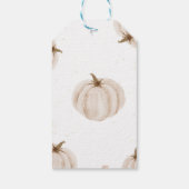 私たちの小さなカボチャの誕生日感謝タグ ギフトタグ (裏面)