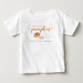 私たちの小さなカボチャの1歳の誕生日 ベビーTシャツ (正面)