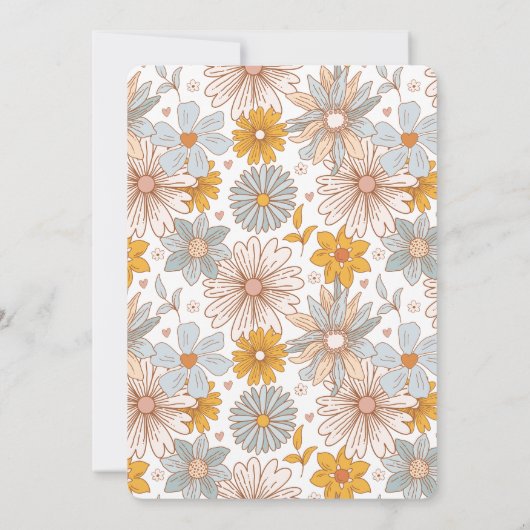 私たちの小さなカボチャはグルービーの最初の誕生日である 招待状 (裏面)