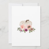 私たちの小さなカボチャは一つの招待状、1歳の誕生日 招待状 (裏面)