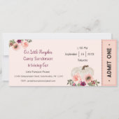 私たちの小さなカボチャは一つの招待状、1歳の誕生日 招待状 (正面)