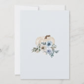 私たちの小さなカボチャは一つの招待状、1歳の誕生日 招待状 (裏面)