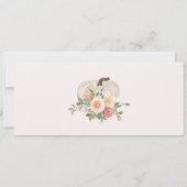 私たちの小さなカボチャは一つの招待状、1歳の誕生日 招待状 (裏面)