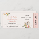 私たちの小さなカボチャは一つの招待状、1歳の誕生日 招待状 (正面/裏面)