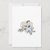 私たちの小さなカボチャは一つの招待状、1歳の誕生日 招待状 (裏面)