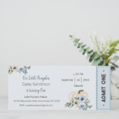 私たちの小さなカボチャは一つの招待状、1歳の誕生日 招待状 (スタンド正面)