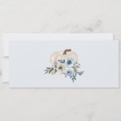 私たちの小さなカボチャは一つの招待状、1歳の誕生日 招待状 (裏面)