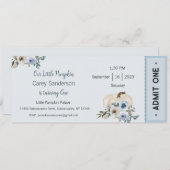 私たちの小さなカボチャは一つの招待状、1歳の誕生日 招待状 (正面/裏面)