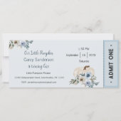 私たちの小さなカボチャは一つの招待状、1歳の誕生日 招待状 (正面)