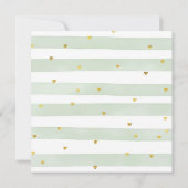 私たちの小さなカボチャは2つの緑のフローラ誕生日 招待状 (裏面)