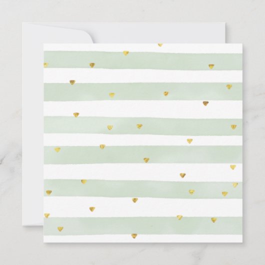 私たちの小さなカボチャは2つの緑のフローラ誕生日 招待状 (裏面)