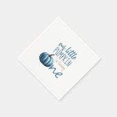 私たちの小さなカボチャブルーの誕生日 スタンダードカクテルナプキン (角)