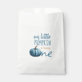 私たちの小さなカボチャブルーの誕生日 フェイバーバッグ (正面)
