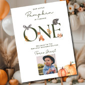 私たちの小さなカボチャ最初の誕生日歓迎ポスター ポスター