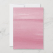 私たちの小さなカボチャ秋フローラガールベイビーシャワー 招待状 (裏面)