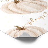 私たちの小さなカボチャ誕生日ベビーは甘い ポスター (角)