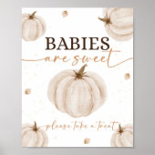 私たちの小さなカボチャ誕生日ベビーは甘い ポスター (正面)