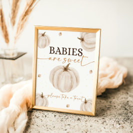 私たちの小さなカボチャ誕生日ベビーは甘い ポスター