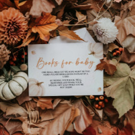 私たちの小さなカボチャ赤ちゃんシャワー本のリクエスト エンクロージャーカード