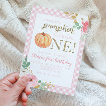 私たちの小さなカボチャ金ゴールドとフローラの最初の誕生日