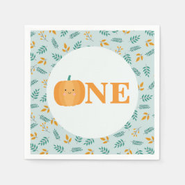 私たちの小さなカボチャ1st誕生日パーティー スタンダードカクテルナプキン