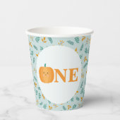 私たちの小さなカボチャ1st誕生日パーティー 紙コップ (正面)