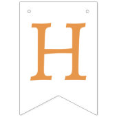 私たちの小さなカボチャ、オレンジ、子供の誕生日パーティー バンティングフラッグ (第2の旗)