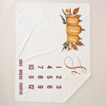 私たちの小さなカボチャ、フローラベビーマイルストーン