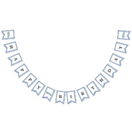 私たちの小さなカボチャ/ブルートラック誕生日バナー バンティングフラッグ