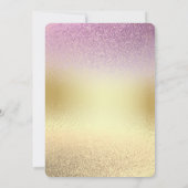 私たちの小さなカボチャ、1st誕生日ピンクフローラ秋 招待状 (裏面)