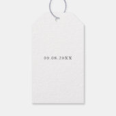 私たちの小さなキスからの任意の色のハグと ギフトタグ (裏面)