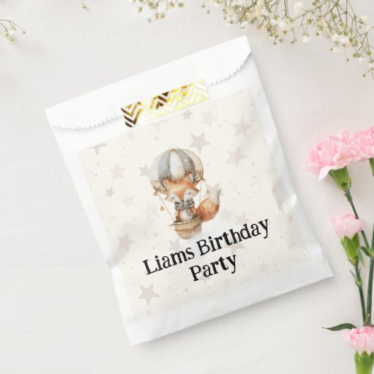 私たちの小さなキツネ誕生日パーティー好意バッグ フェイバーバッグ (封をした状態)