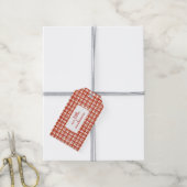 私たちの小さなキノコのプレイドベビーシャワーありがとう ギフトタグ (より糸付き)