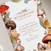 私たちの小さなキノコぼう秋ベビーシャワー 招待状