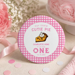 私たちの小さなキューティーパイの日1歳の誕生日 缶バッジ