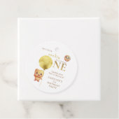 私たちの小さなクッキーが1つの写真を回す1st誕生日 フェイバータグ (インサイチュ)