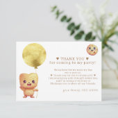 私たちの小さなクッキーが1歳に! フォト 1歳誕生日 サンキューカード (スタンド正面)