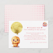 私たちの小さなクッキーが1歳に！ 誕生日写真 1歳の誕生日 サンキューカード (正面/裏面)