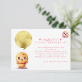 私たちの小さなクッキー、1歳のお誕生日 フォト1 最初の誕生日 サンキューカード (スタンド正面)