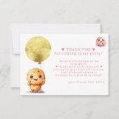 私たちの小さなクッキー、1歳の誕生日 フォト1 誕生日 サンキューカード (正面)