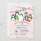 私たちの小さなクマ | 北極の動物ベビーシャワー 招待状 (正面)