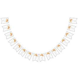 私たちの小さなクロワッサン1st誕生日パーティー バンティングフラッグ