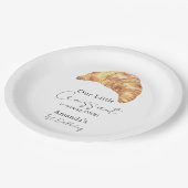 私たちの小さなクロワッサン1st誕生日パーティー ペーパープレート (アングル)