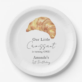 私たちの小さなクロワッサン1st誕生日パーティー ペーパープレート