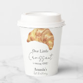 私たちの小さなクロワッサン1st誕生日パーティー 紙コップ (正面)