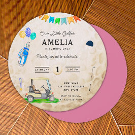 私たちの小さなゴルファーのピンクゴルフボール1日の誕生日