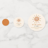 私たちの小さなサンシャインイエローサンバースデーパーティー コンフェッティ (裏面)