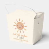 私たちの小さなサンシャインイエローサンバースデーパーティー フェイバーボックス (裏面サイド)