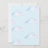 私たちの小さなサンシャインキュートブルーボーイバースデーパーティー 招待状 (裏面)