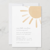 私たちの小さなサンシャインバースデーパーティーの招待 招待状 (正面)